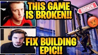 STREAMERS REACT TO *NEW* NOT BUILDING BUG (RAGE)! Fortnite Daily Moments