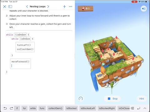 Swift Playground: While Loops - Nesting Loops