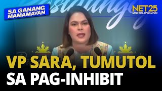 VP Sara: Huwag hikayatin ang senator-judges na mag-inhibit