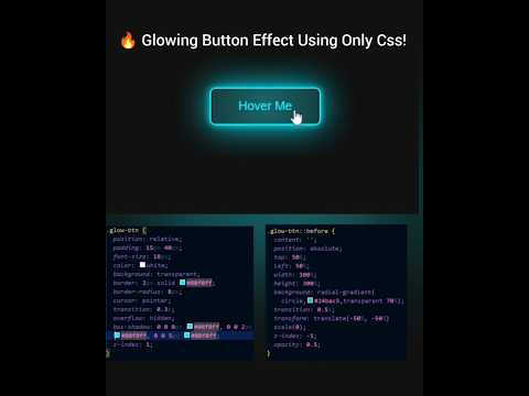 Css Glowing Button Animation -Easy & Stunning 🔥#html5 #css #css3 #cssanimation #frontendcourse