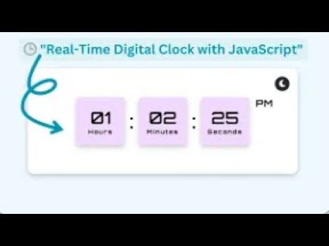 ⏰ How to Build a Dynamic Digital Clock Using HTML, CSS & JavaScript   Beginner Web