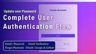 #27 Update user Password - Complete User Authentication Flow