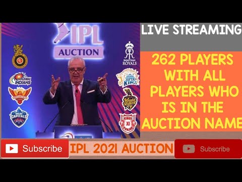 IPL 2021 PLAYERS AUCTION LIVE STREAMING | RCB, CSK, KKR, KXIP, RR, MI, SRH, DC