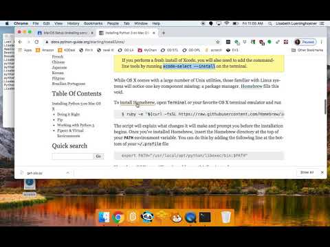 Installing Homebrew (MacOS)