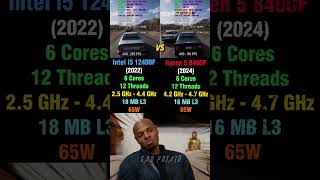 Intel i5 12400F vs Ryzen 5 8400F - Shocking 2022 Processor!! #pcgaming #benchmark #amd