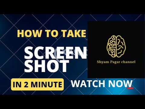 How to take screen shot in laptop??