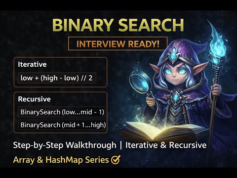 Binary Search Algorithm Explained | Iterative vs Recursive Approaches