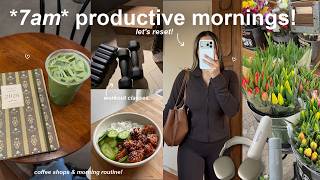 *7AM* productive days in my life!🌤️🧺 reset routine, workout classes, deep cleaning & grocery haul!