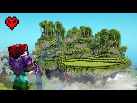 I Built a Floating Island in Hardcore Minecraft