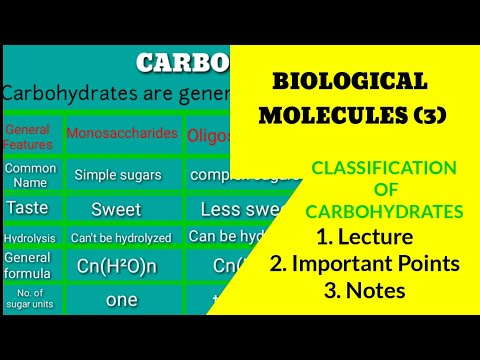 Biological Molecules | MDCAT 2023 | MDCAT Biology Lectures | Classification of Carbohydrates
