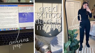 productive grad school vlog: conference prep, prospectus writing, + teaching struggles