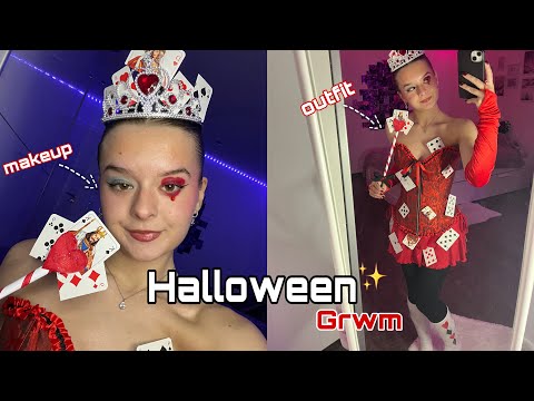 Grwm για ένα Halloween πάρτυ (Queen of hearts outfit + makeup)