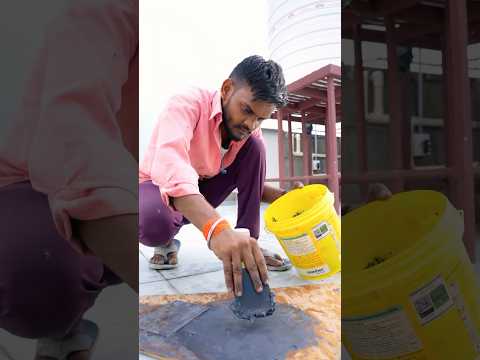 Terrace Waterproofing Using Epoxy | No More Seepage! #building #dehradunrealestate #waterproofing