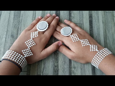 Bracelet Ring l Girls Special Bracelet Making Ideas l Ring Bracelet Making l DIY by Vrindas Basket