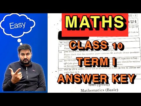 CBSE Term I | Class 10 Maths | Answer Key and Paper Discussion | BASIC | Paper Solution 2021