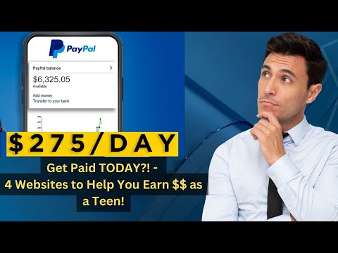 4 WEBSITES that pay you within 24 HOURS - Side Hustles for Teens