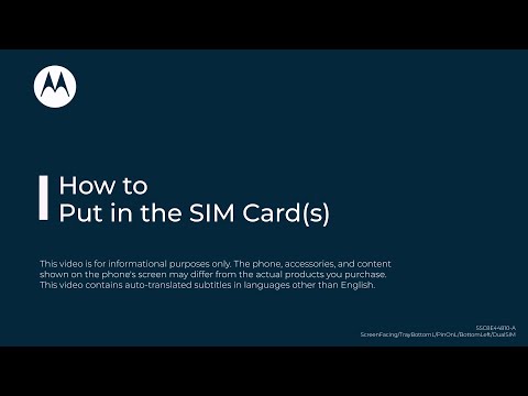How to put the SIM card into your motorola edge 50 neo or ThinkPhone 25 by motorola dual SIM phone