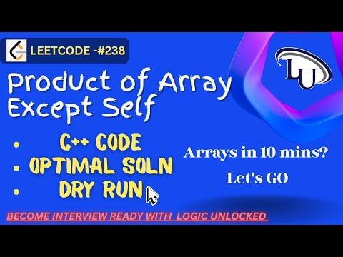 ⚡ Product of Array Except Self - Leetcode 238 | C++ DSA