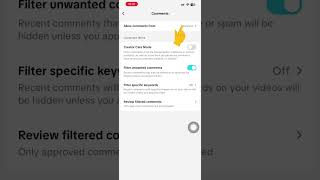 How to change who can comment on TikTok