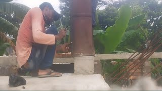 Amazing Short Column Dalay Shuttering Using Sand ,Cement, Mixer  Mortar  Kaisa Column Dalay Karta Hu