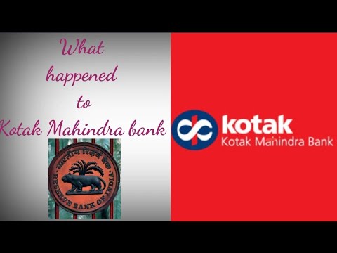 What happened to Kotak Mahindra Bank..?
