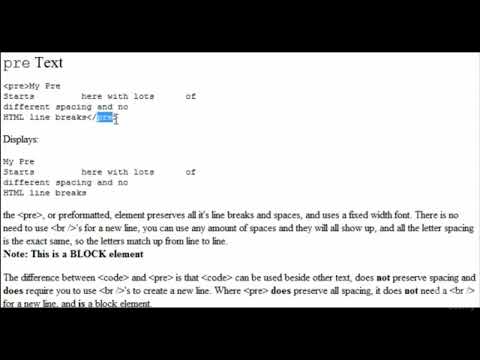 Text Formatting in HTML - Part 2