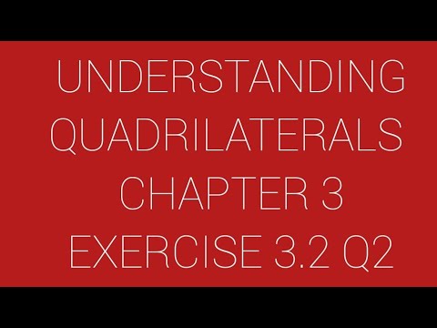 6 June 2024New ncert Class 8 math chapter 3understanding Quadrilaterals  ex3.2 q2Class8 Mathematics