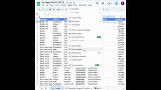Simply workflows by creating dropdown lists with data validation in Google Sheets ✅  #Shorts