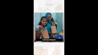 Vocational Training at Vision Rescue | Making of Paper bag | Skill Development for Women | NGO