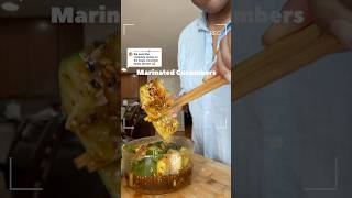 Marinated Cucumbers make the best Meal Prep! | #mealprepideas #cucumber #weightlossjourney