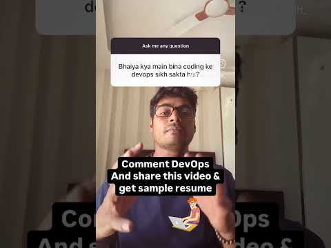Kya bina coding ke devops sikh sakte ?🚀 #devops #coding #freshers #fresherjobs