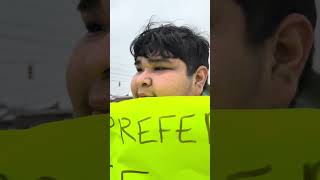 Anti-ICE protest at Ben Davis High School #wibc #indiana #news