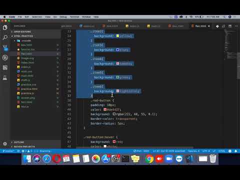 flex layout design with css