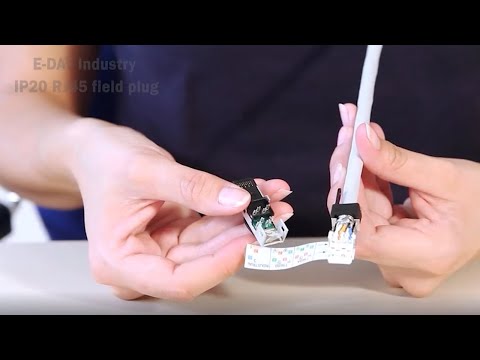 IP20 RJ45 field plug termination