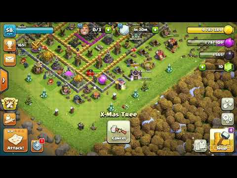 COC Xmas tree obstacle reward
