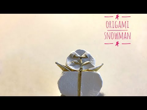 How To fold An Origami Snowman ⛄️