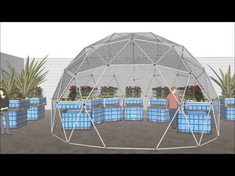 How to Google Sketchup Pt1 Geodesic Greenhouse: Australia's first roof top garden