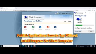How to Publish Applications on Windows Server 2025 Using RemoteApp Without Install Client Computer