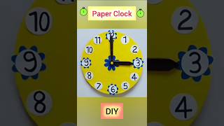 Paper Clock ⏰| School Project #shorts #schoolproject #shorts