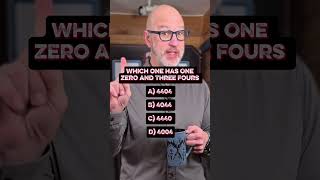 Which one has 1 zero and 3 fours?  #brainteasers #maths