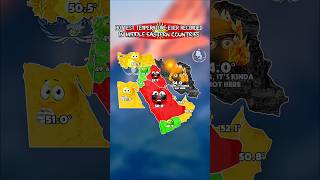 hottest temperature ever recorded in middle east #europe #map #history #mapping #mapper #shorts