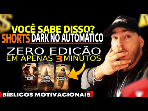 Como Criar Vídeos Shorts Bíblicos Virais em 3 Minutos ⏱️ Sem Edição / Automático e 100% GRATUITO!