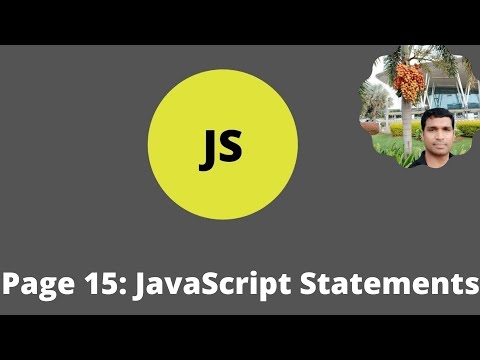 Page 15: JS Tutorial: How to write JavaScript statements|JS tutorial | 2021|Easy