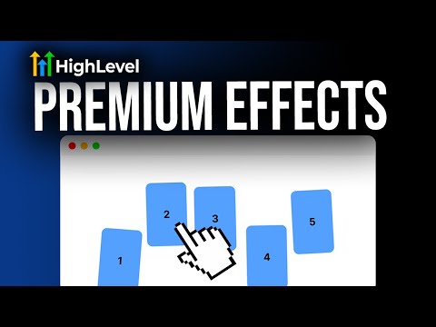 Make Your GHL Website Look PREMIUM With These 4 Effects!