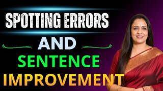 Spotting errors and Sentence Improvement| Eduquity Pattern | Rani Ma'am