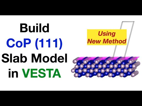 CoP 111 Slab Model in VESTA (very tricky)