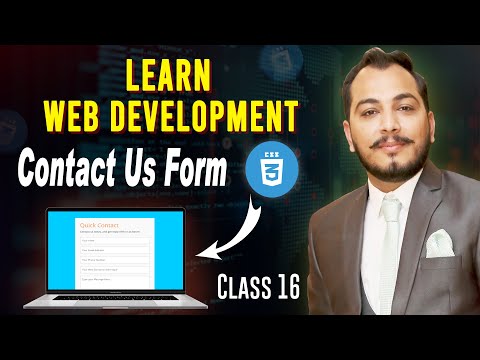 Contact Form Using HTML & CSS | Add Google Maps 📍| Learning Hub by Ch Usman