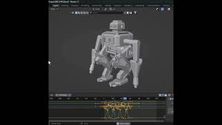 Mech Animation in Blender 4.1  #b3d #blenderaddons #animation #blenderrender3d