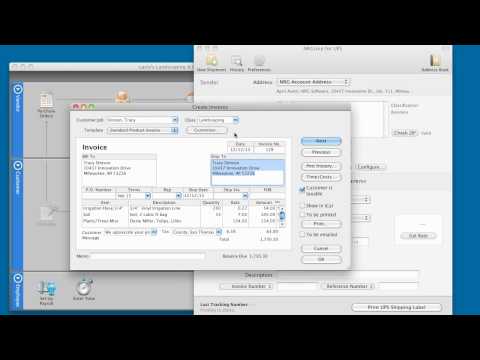 Ship from a QuickBooks invoice with NRGship for UPS