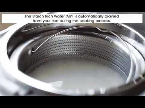 IMARFLEX IRM 247GTS How the Starch Water 'Am' is drained from the rice